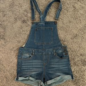 Jean short overalls